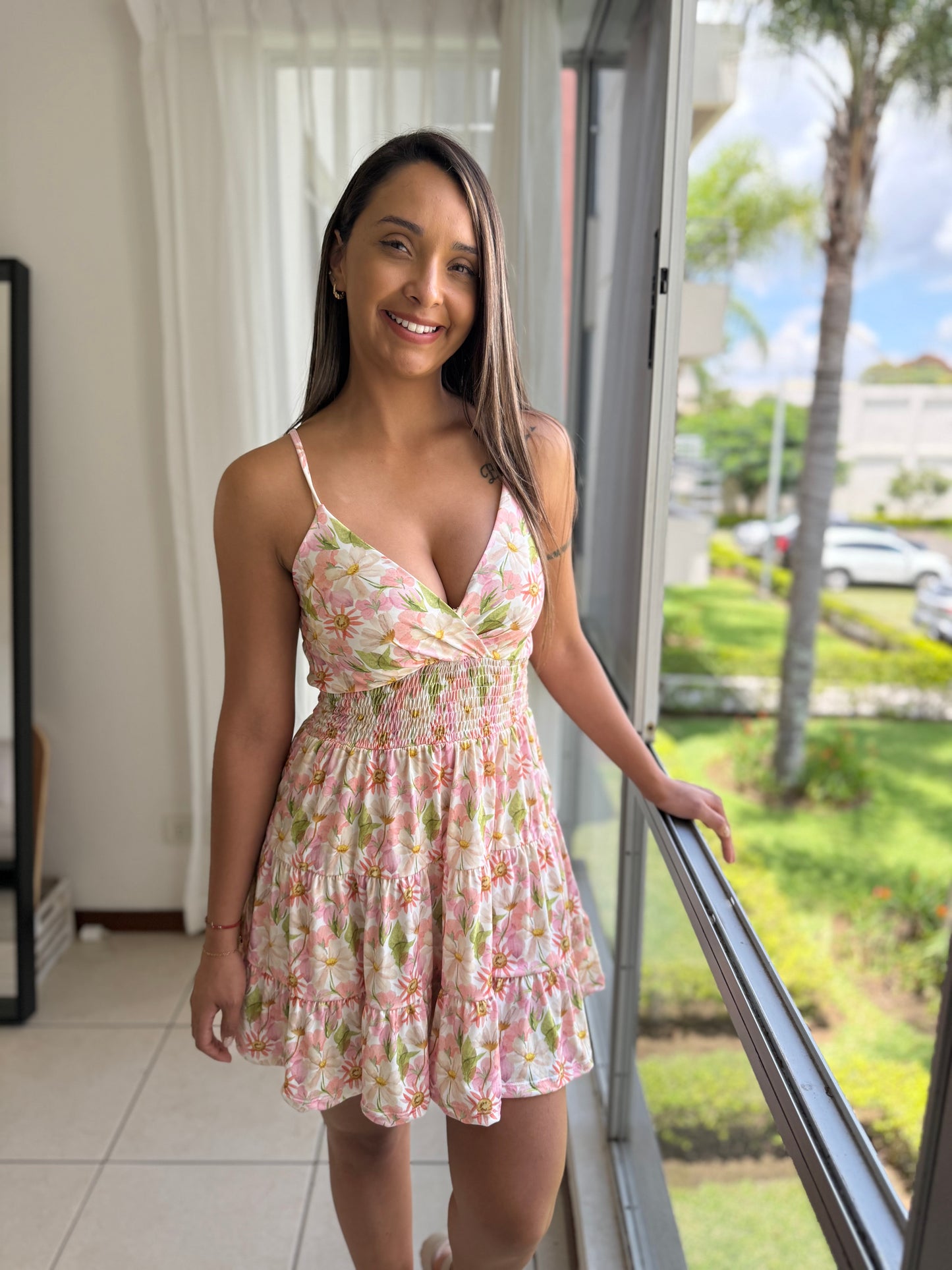 /337 Vestido Tirantes Floral Micaella