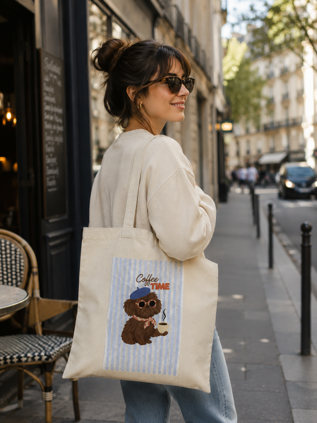00380 Tote Bag Coffe Time