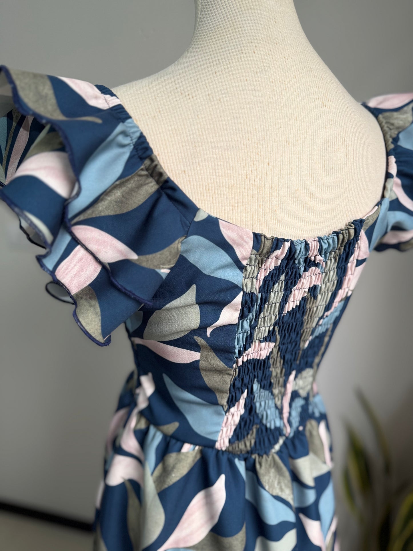 00510 MIDI Dress Alberta Azul