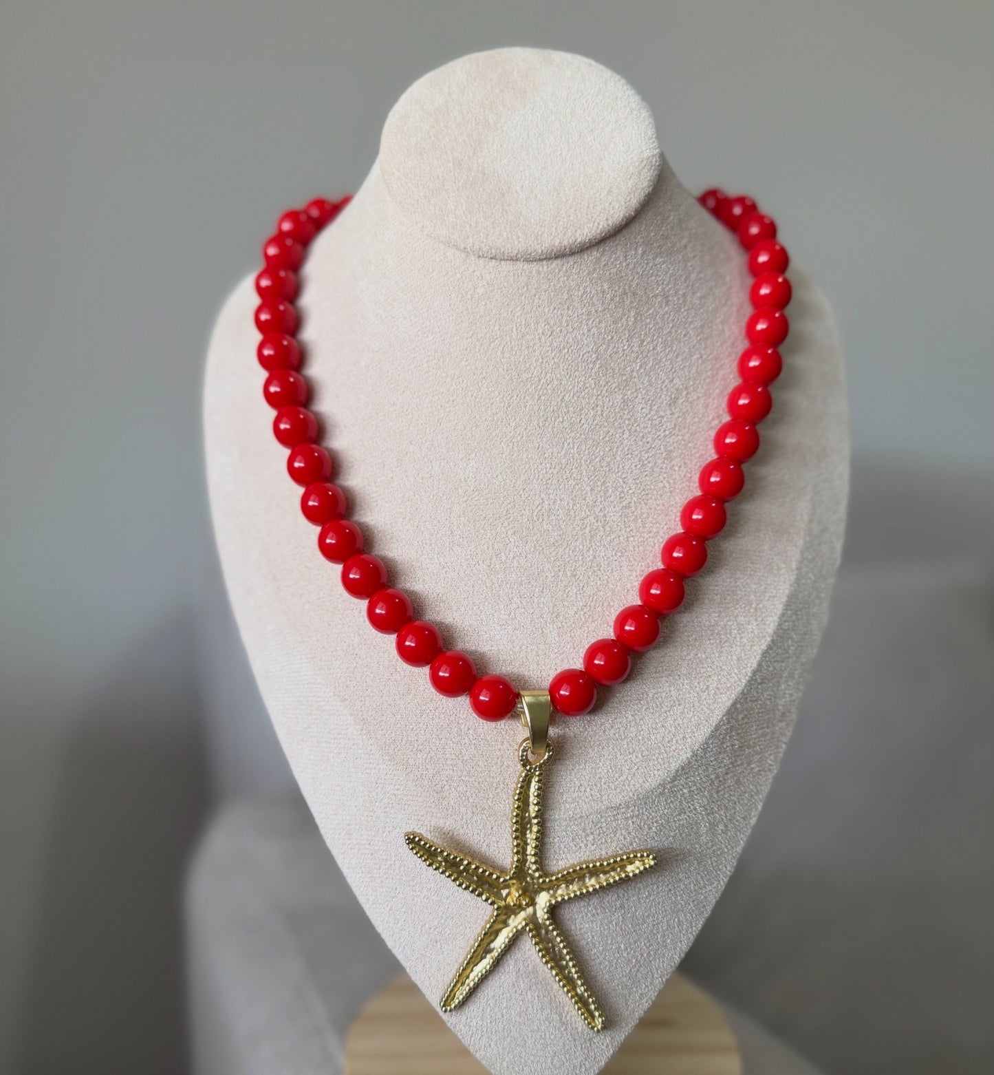 00041 Collar Rojo Estrella de Mar