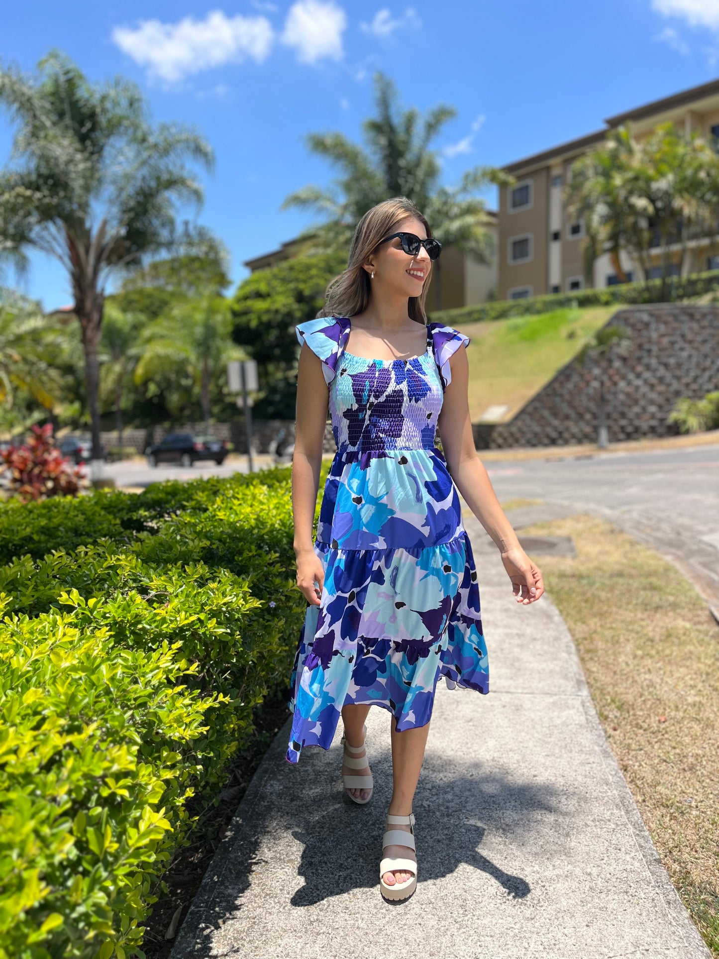 00807 MIDI Dress Sofi Reversible