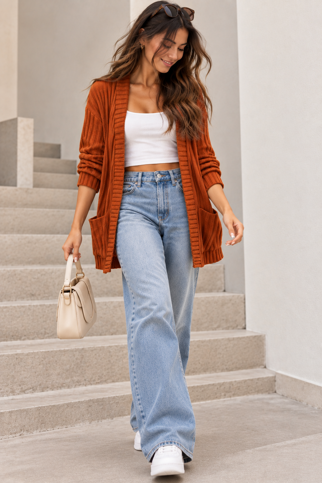 443 Cardigan Emily Terracota ( One Size )