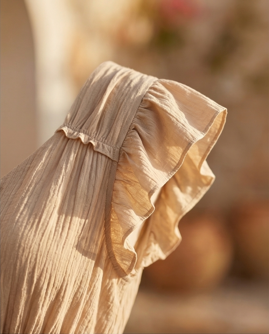 00501 Vestido Beige Chic Mi