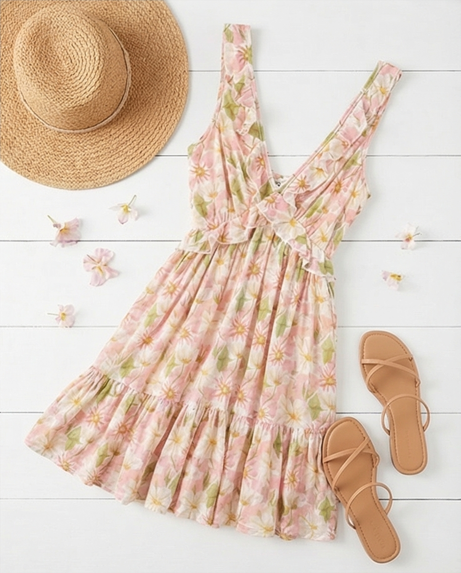 00010 Vestido Angelica Floral B