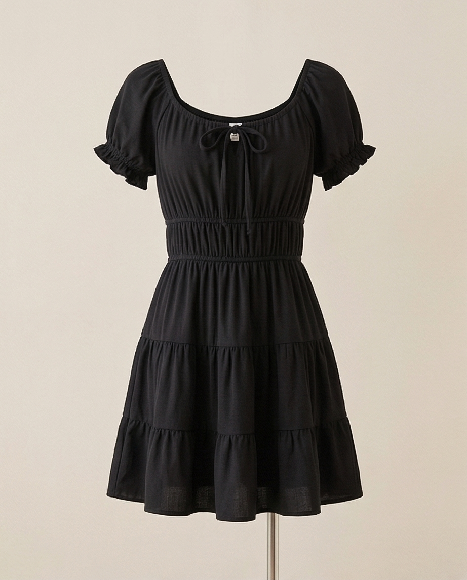 00015 Vestido Glenda Negro