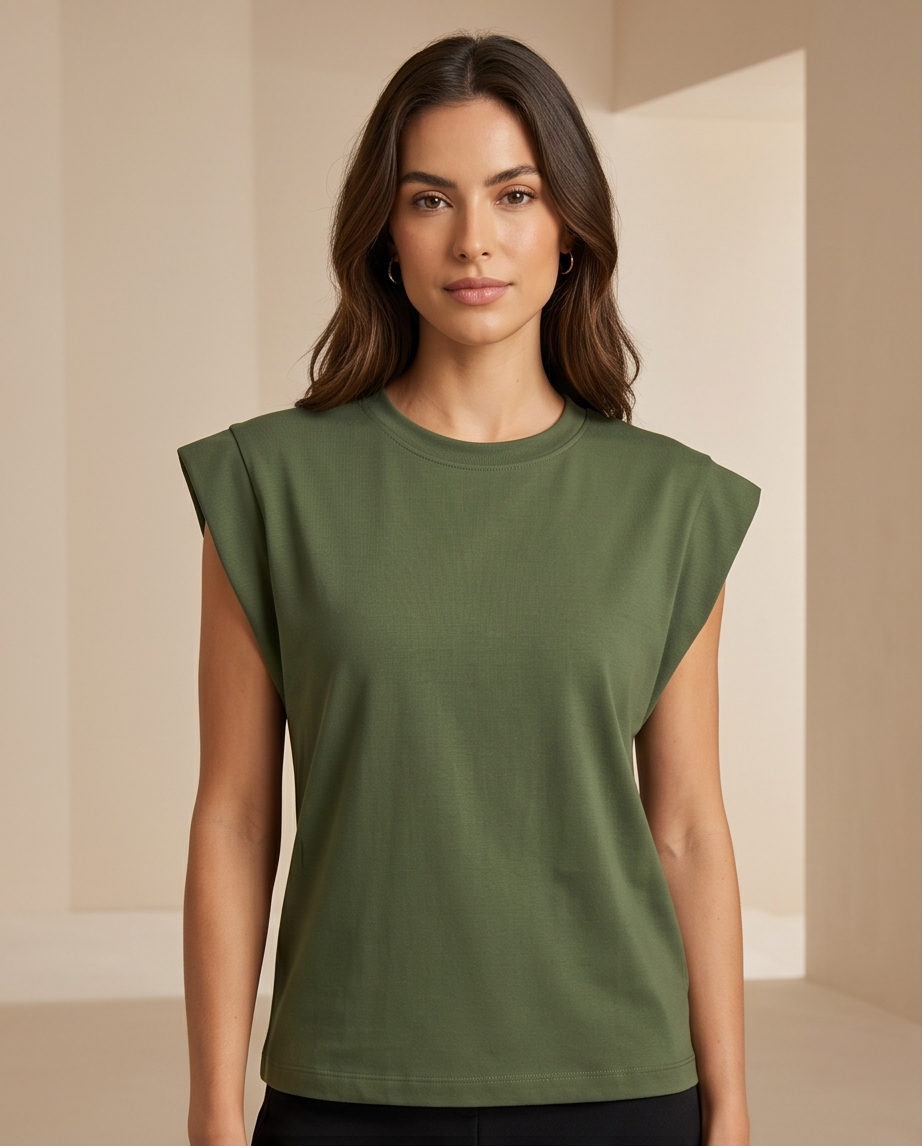 00100 Blusa Mindi Verde Musgo