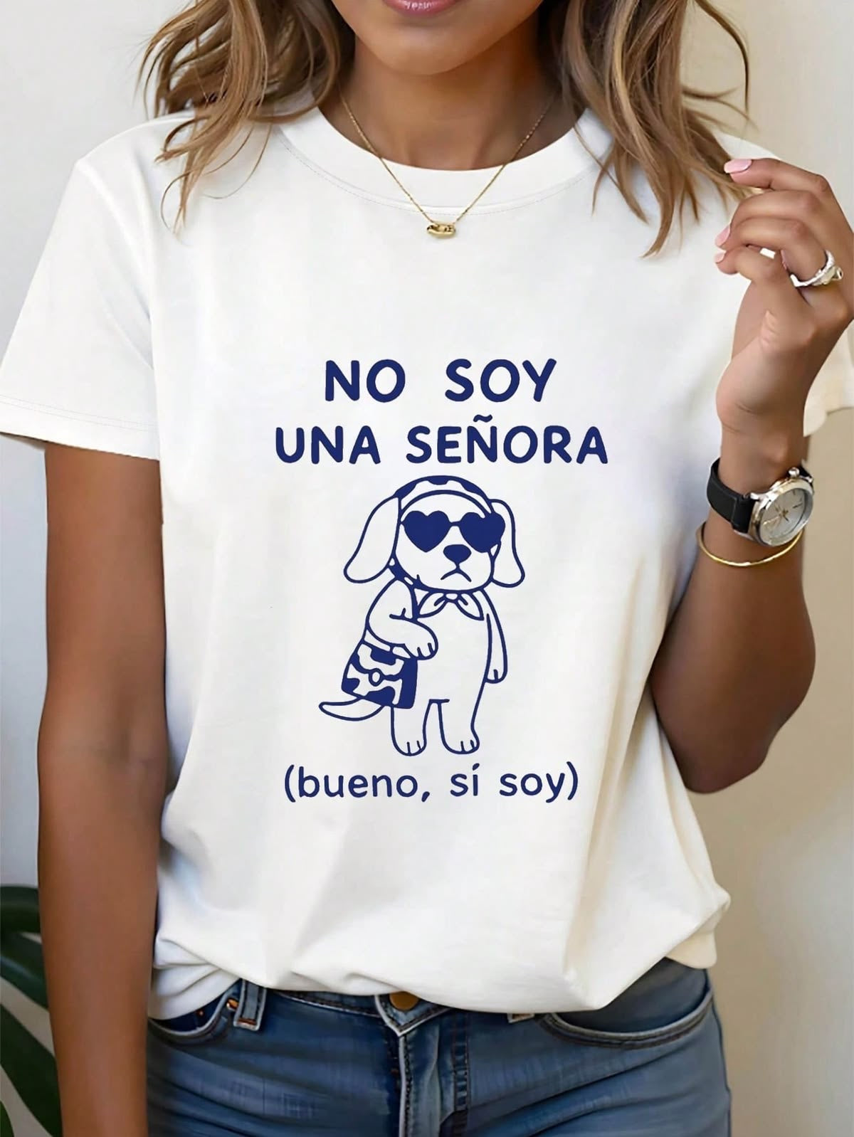 00594 Blusa No Soy Una Señora ( algodón )