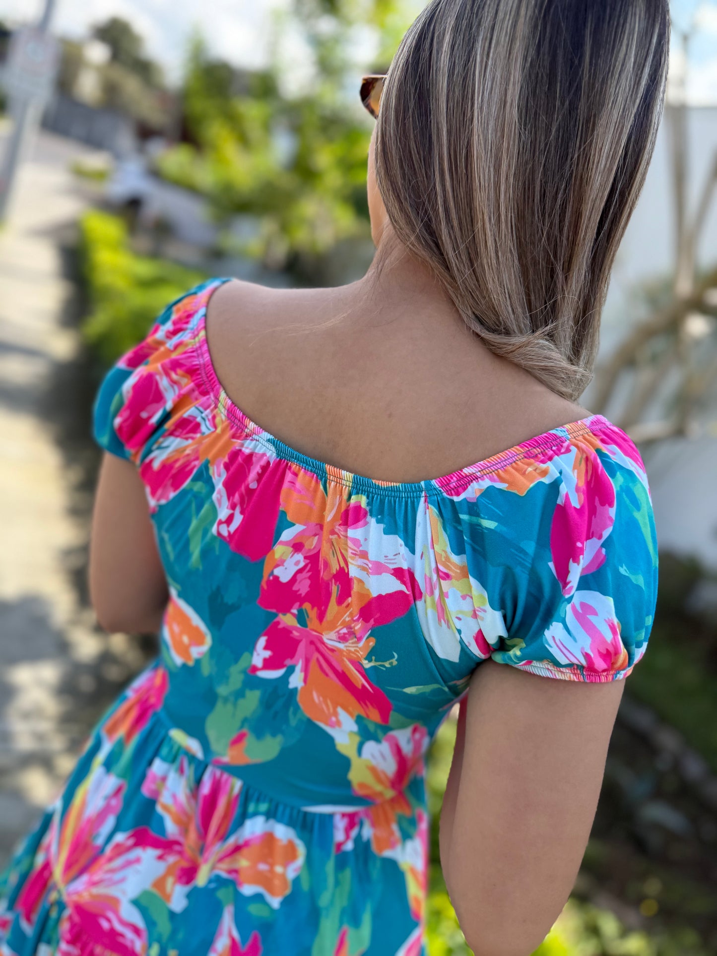 00849 Vestido Gabrielle Full Color Flower