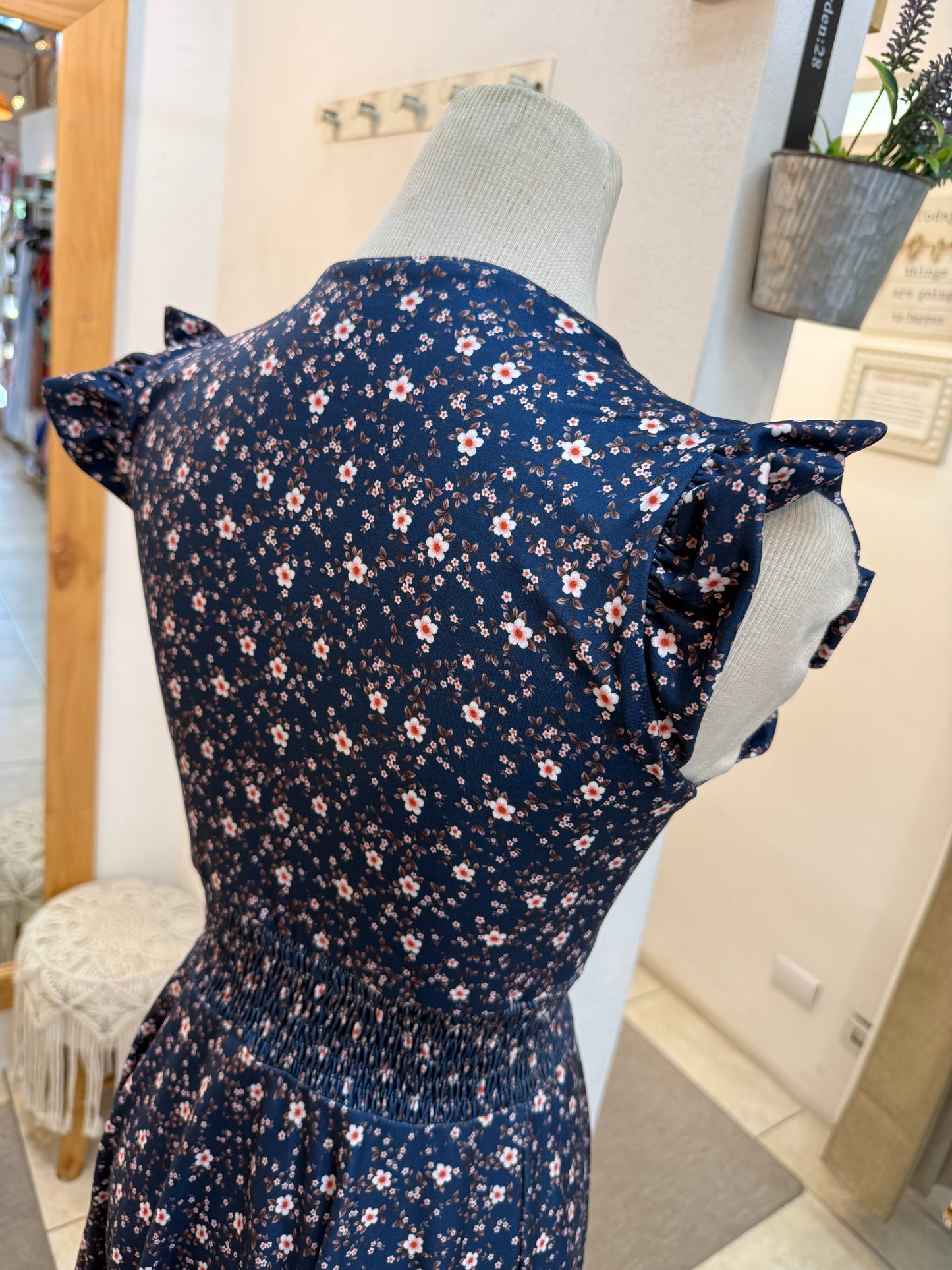 00862 Vestido Tara Flores Azul