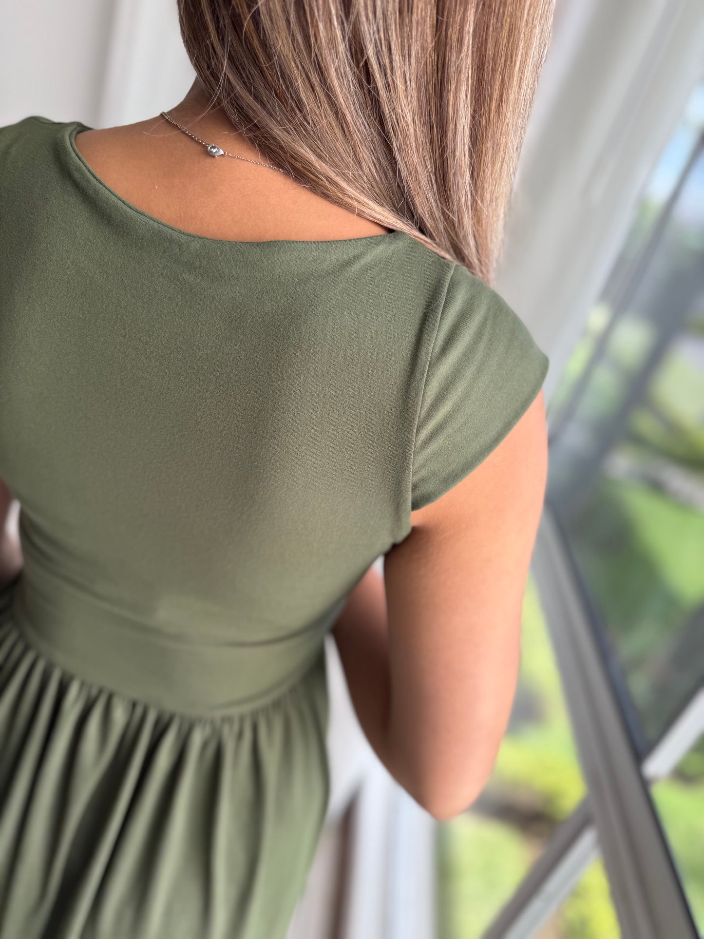 /337 Vestido Verde Oliva Anne