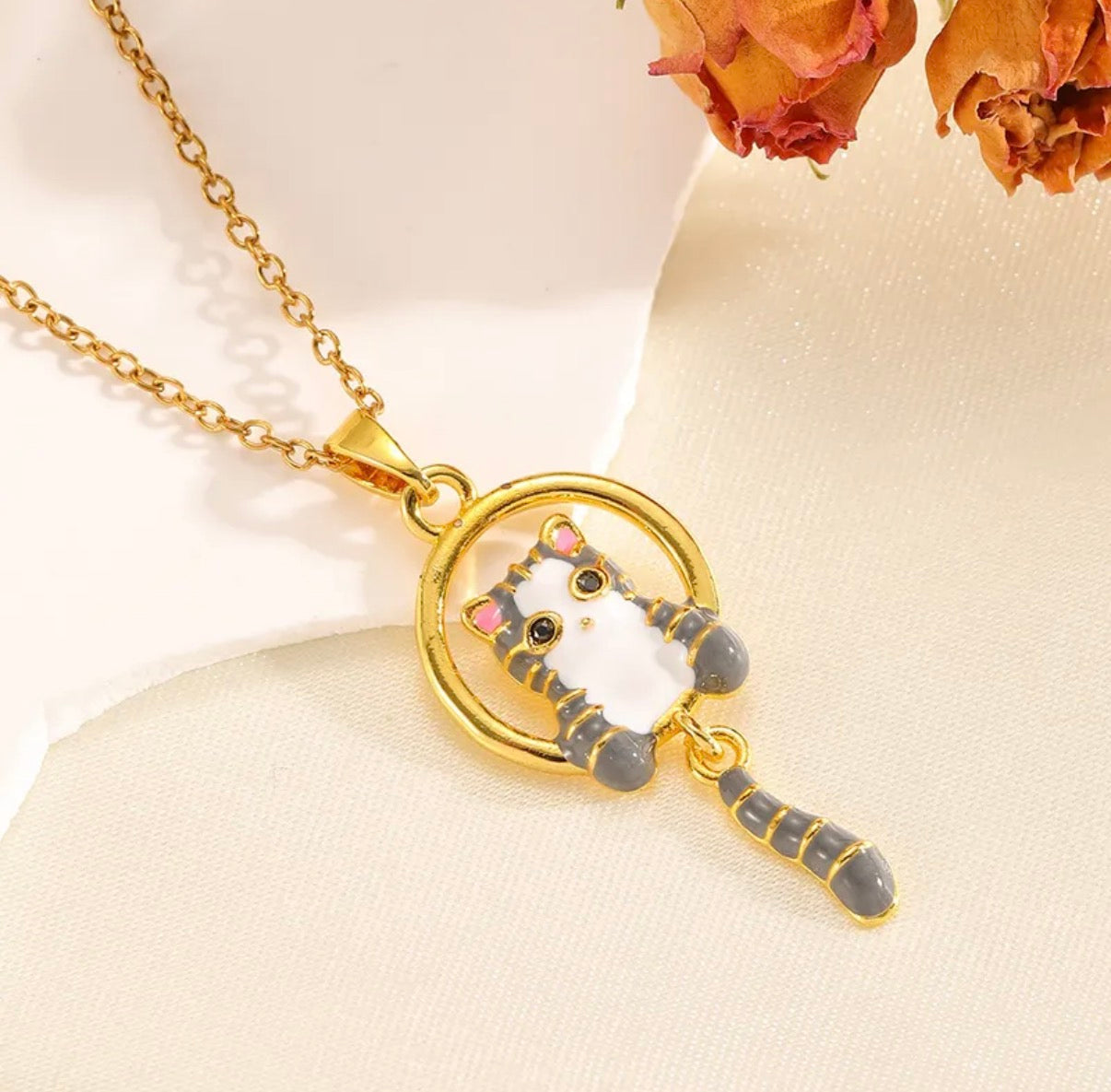 00161 Collar Gato en Acero