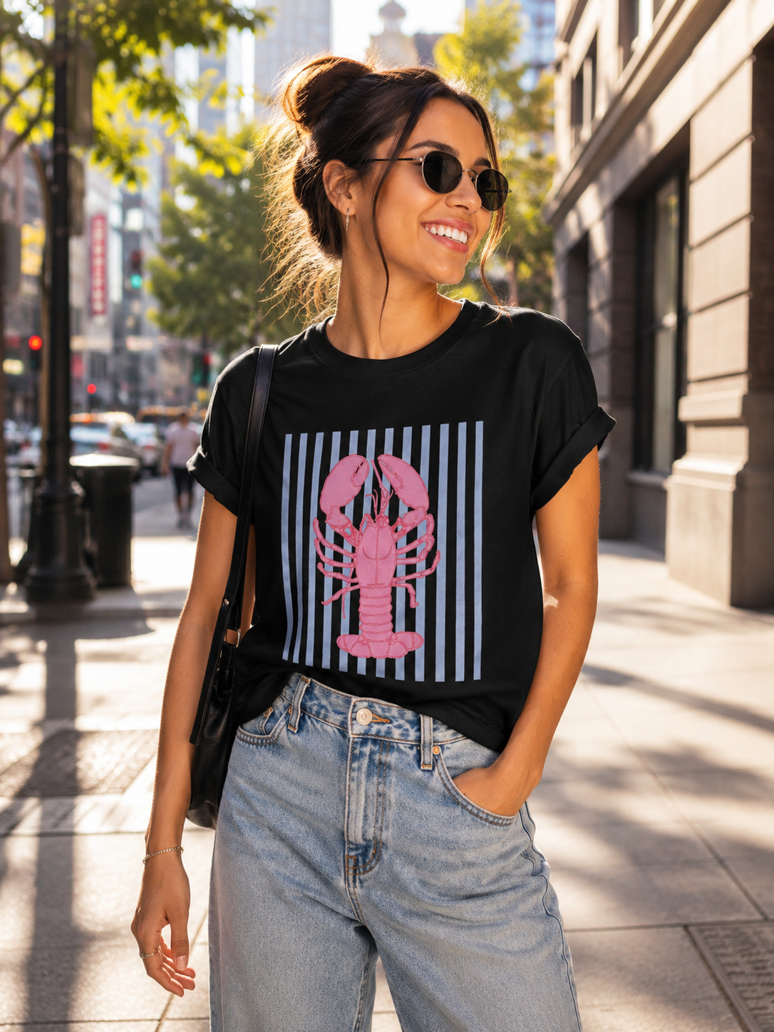 00922 Blusa langosta color negro