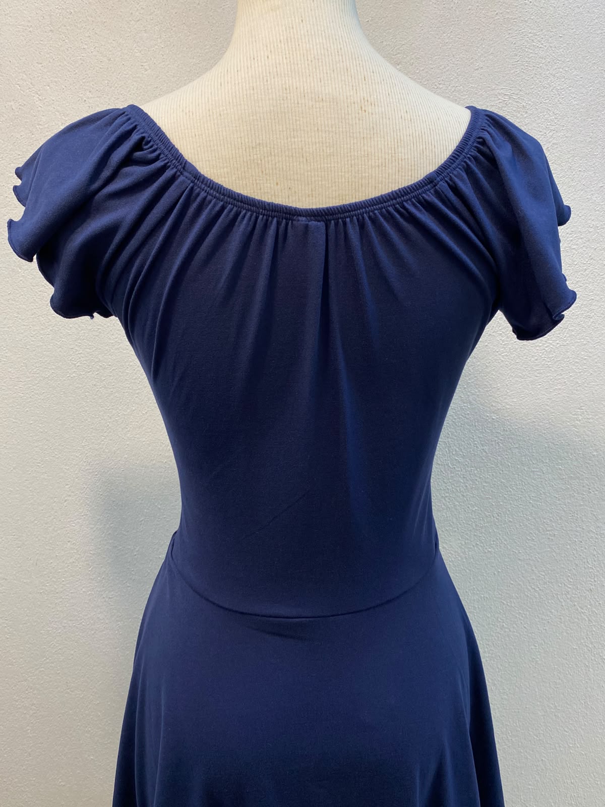 00401 Vestido Sabrina Azul Liso