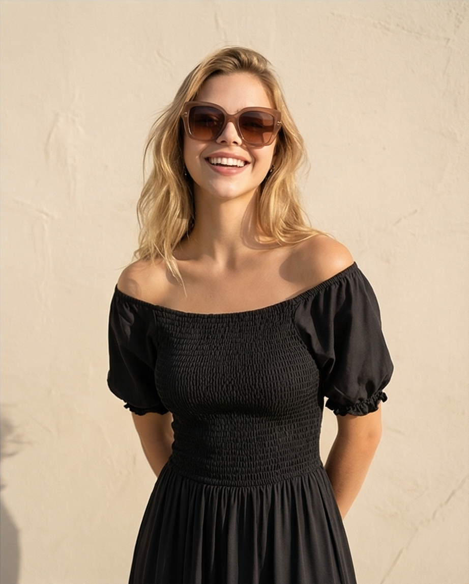 /336 Maxi Vestido Nela Negro