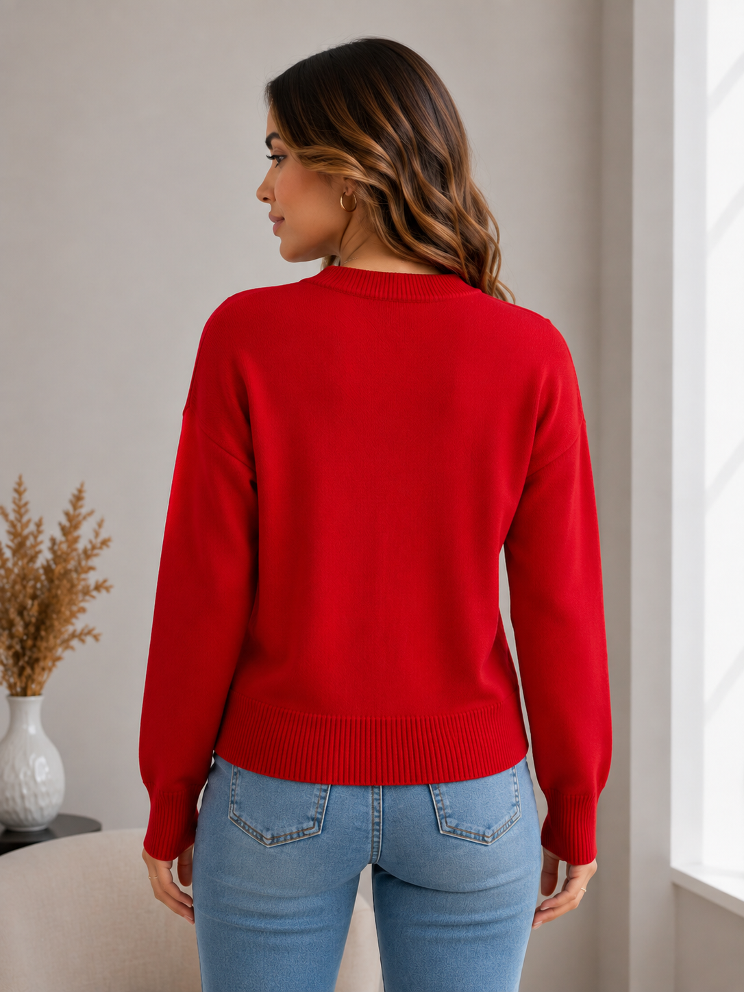 439 Jersey tejido ligero rojo ( one size )