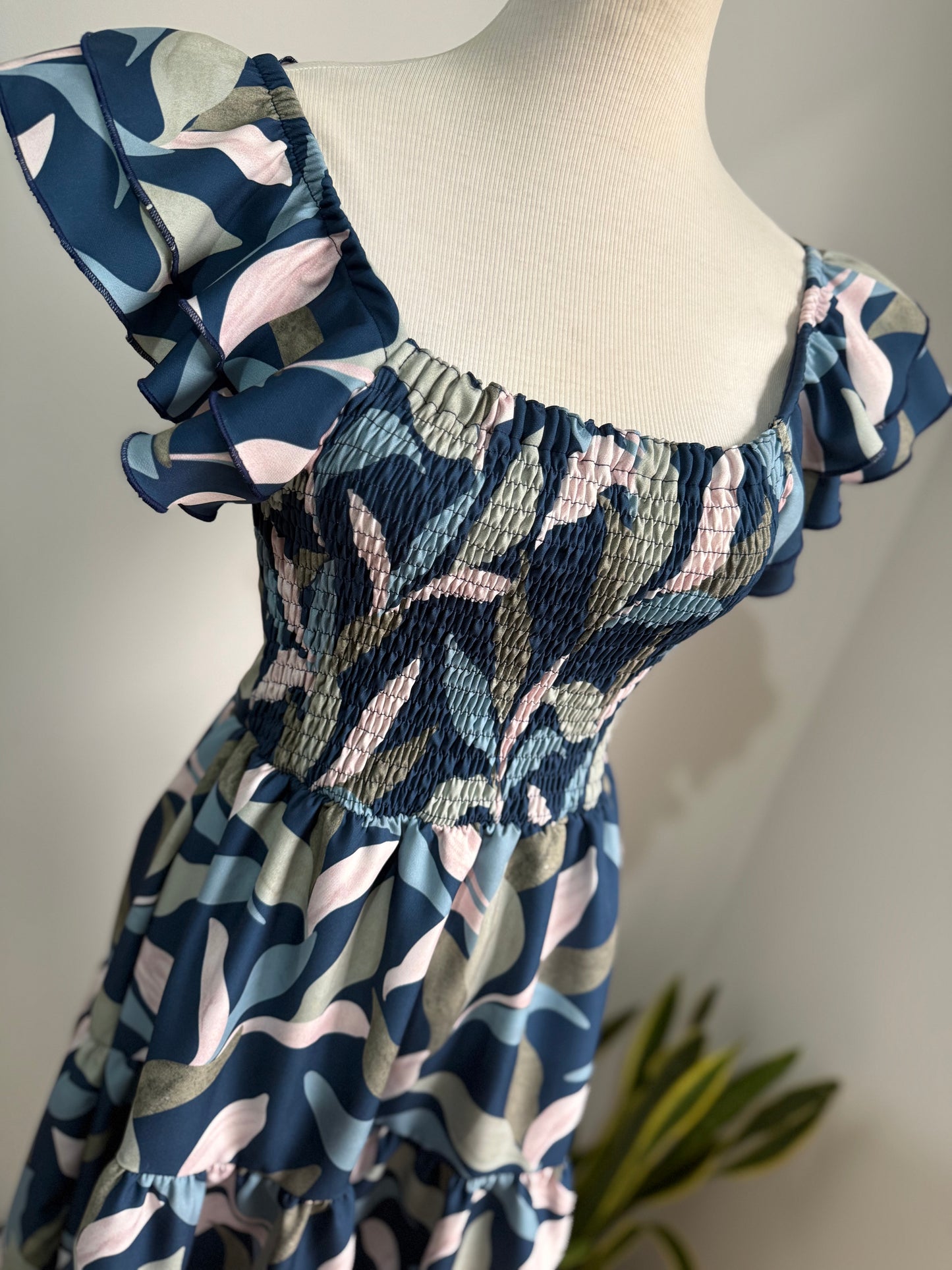 00510 MIDI Dress Alberta Azul