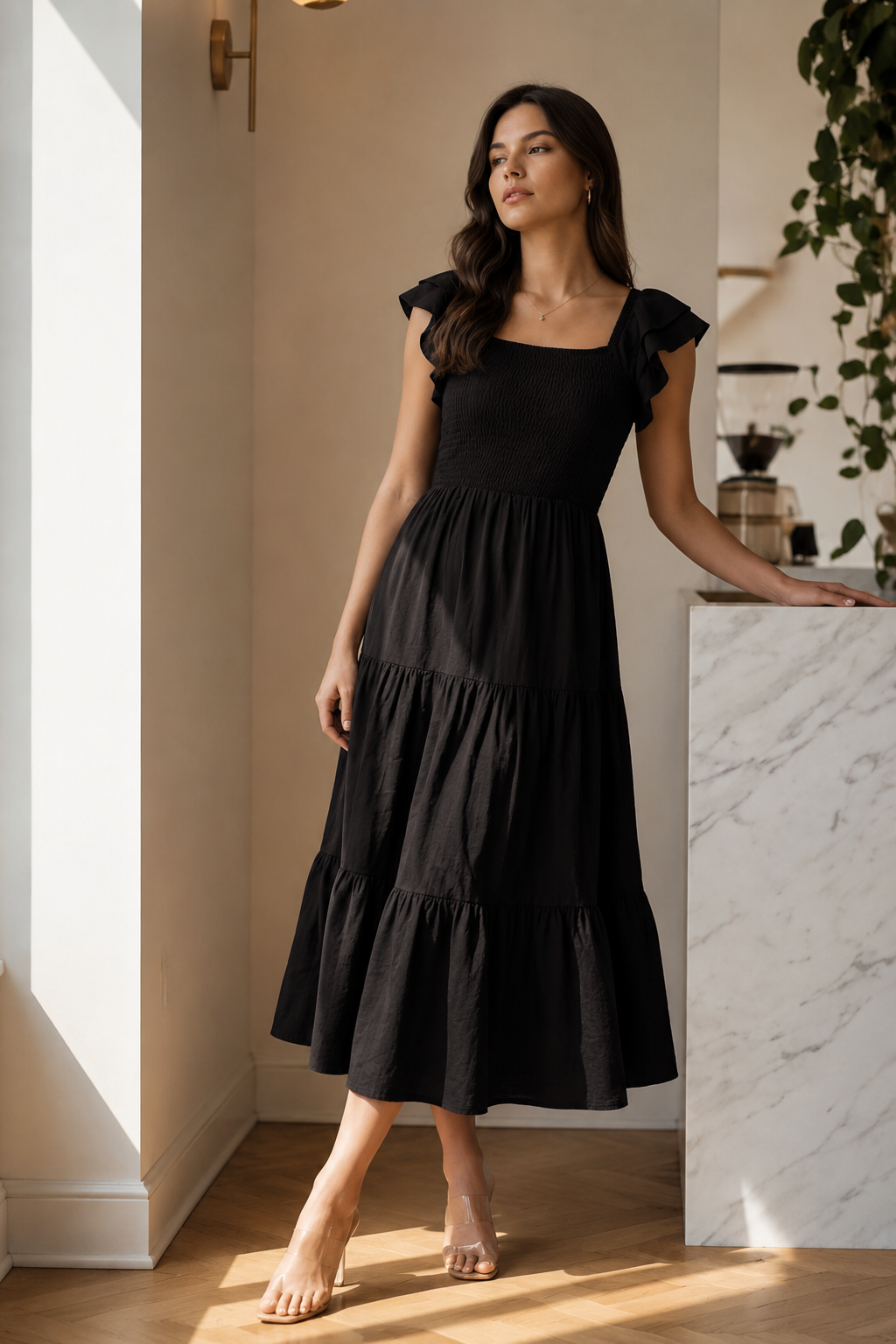 00510 MIDI Dress Alberta Negro ingresa 25 julio