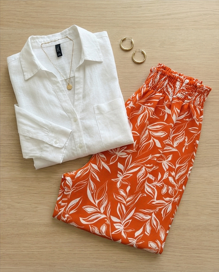 00767 Palazzo Jolie Floral Naranja