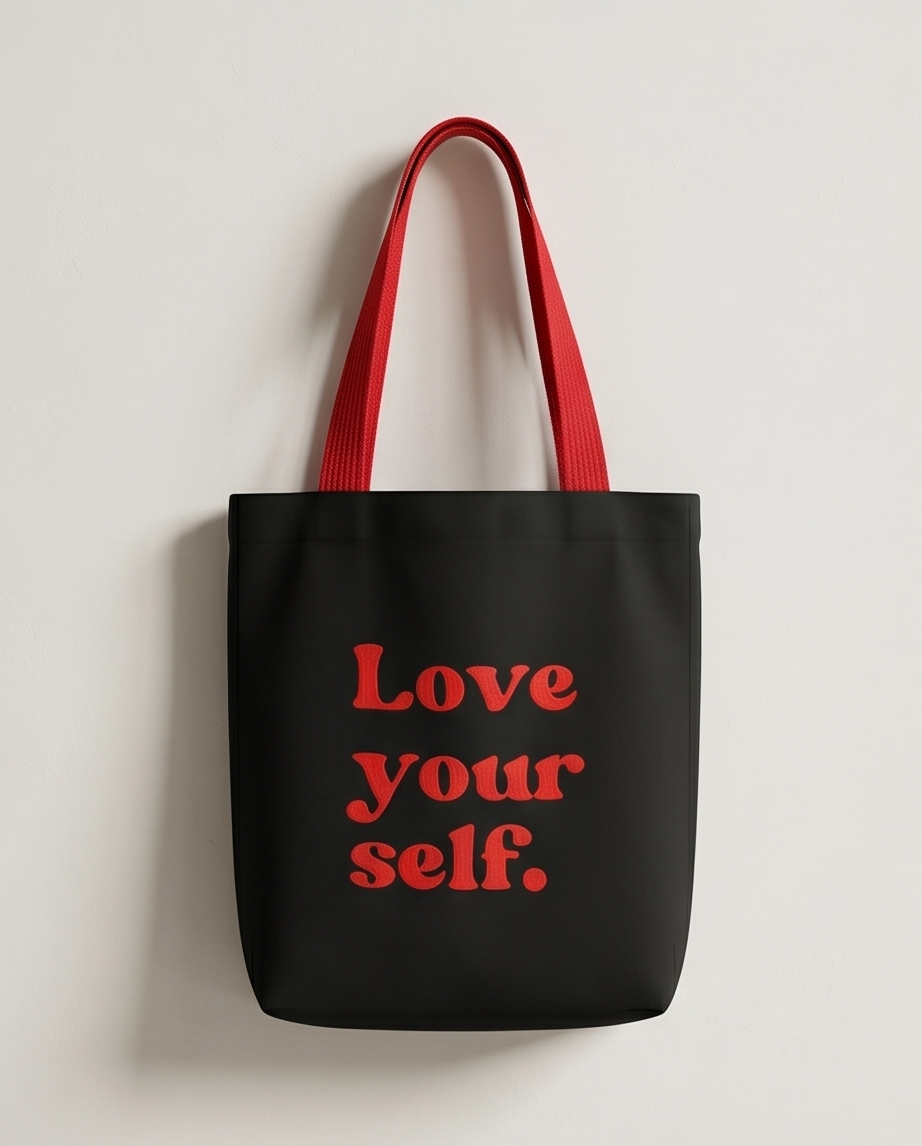 00602 Bolso HD Love Your Self ( negro )