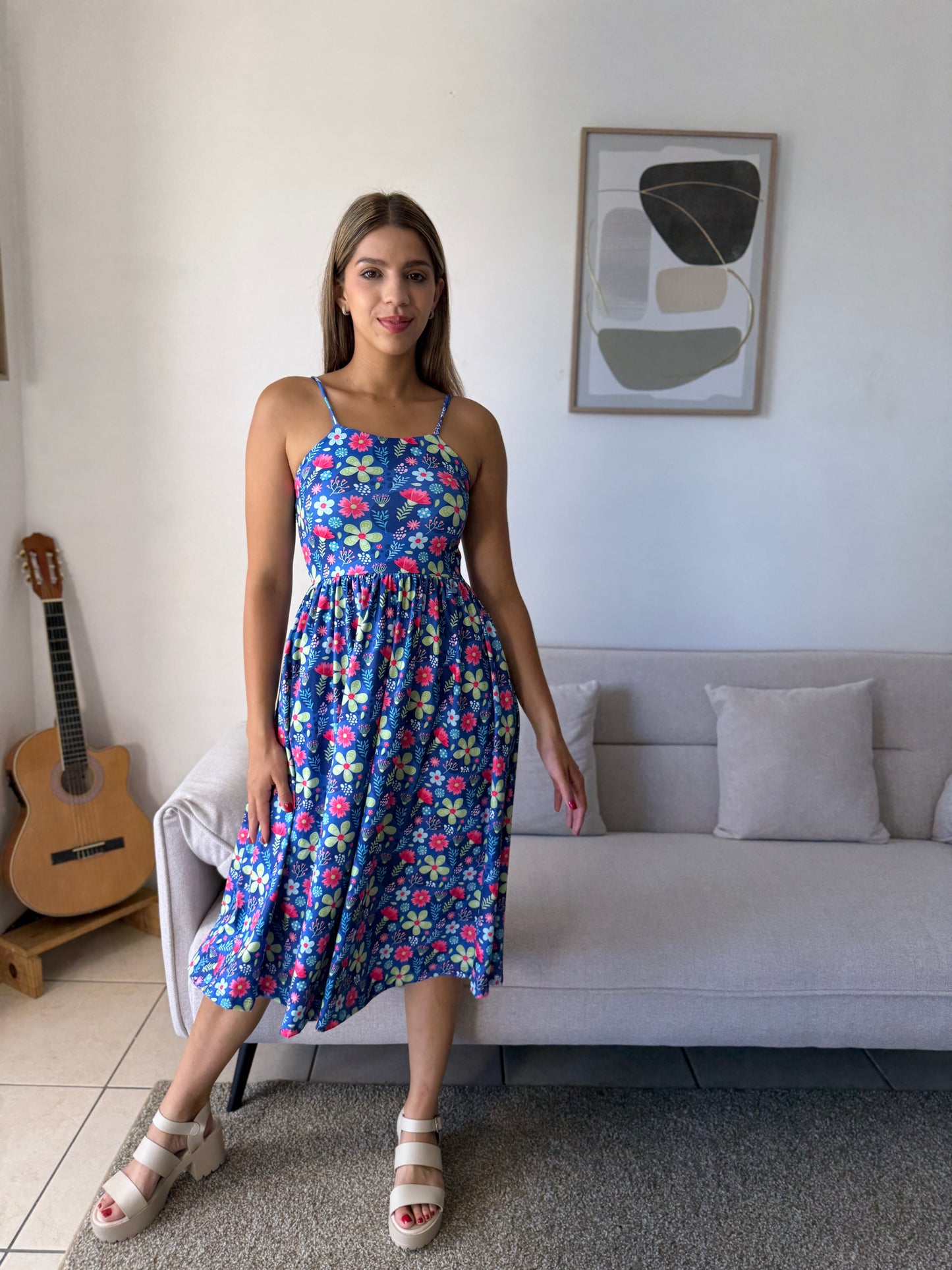 00800 Midi Vest Tirantes y Bolsas Laura