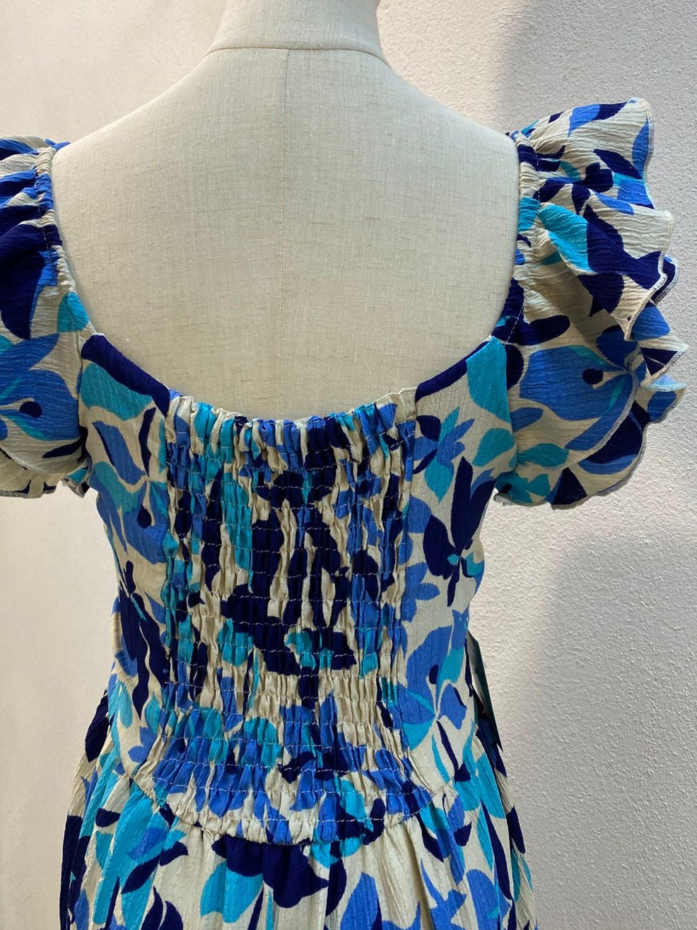 00509 MIDI Dress Alberta Floral Azules