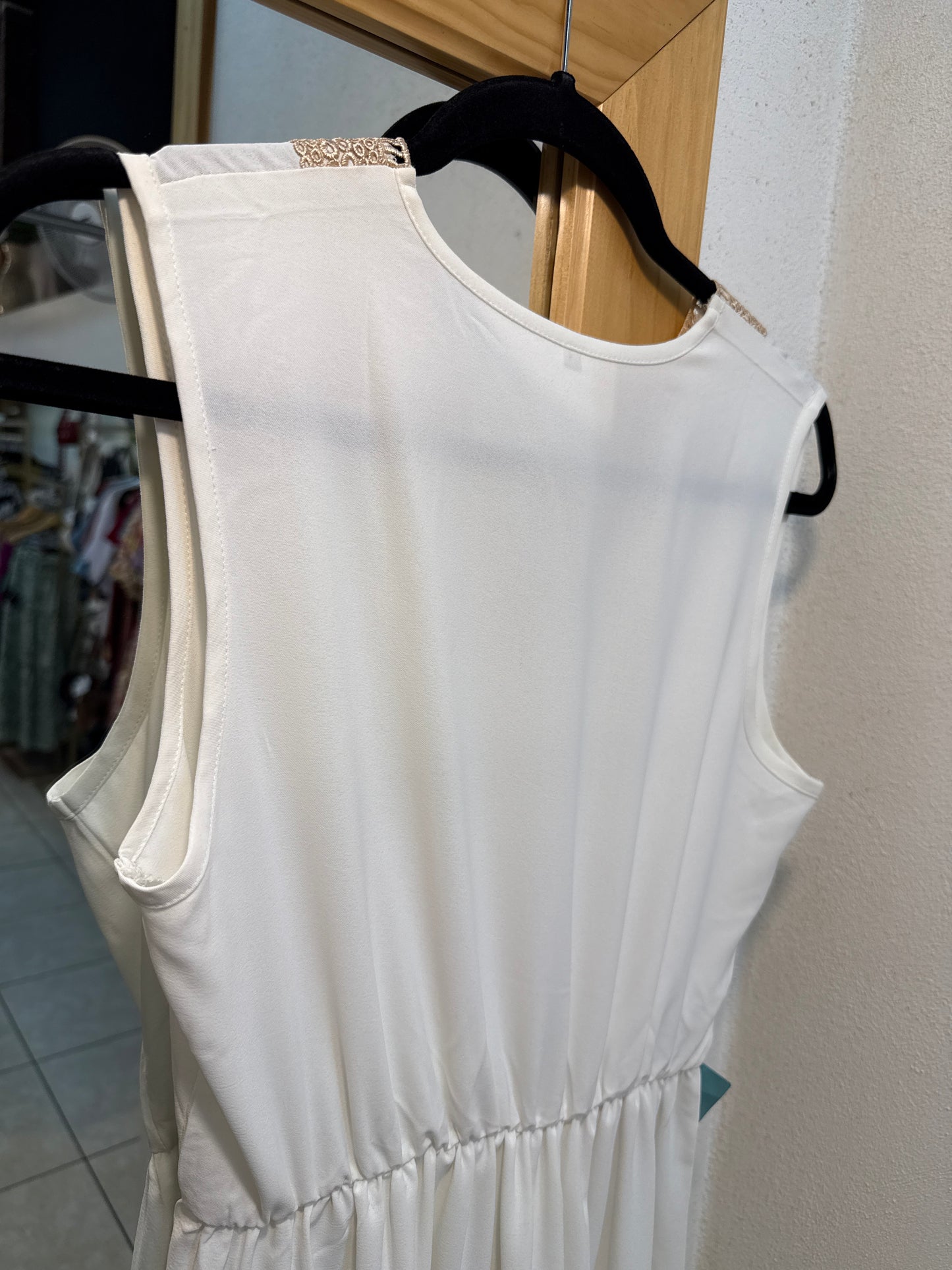 00148 VESTIDO de Playa Blan Imp Midi