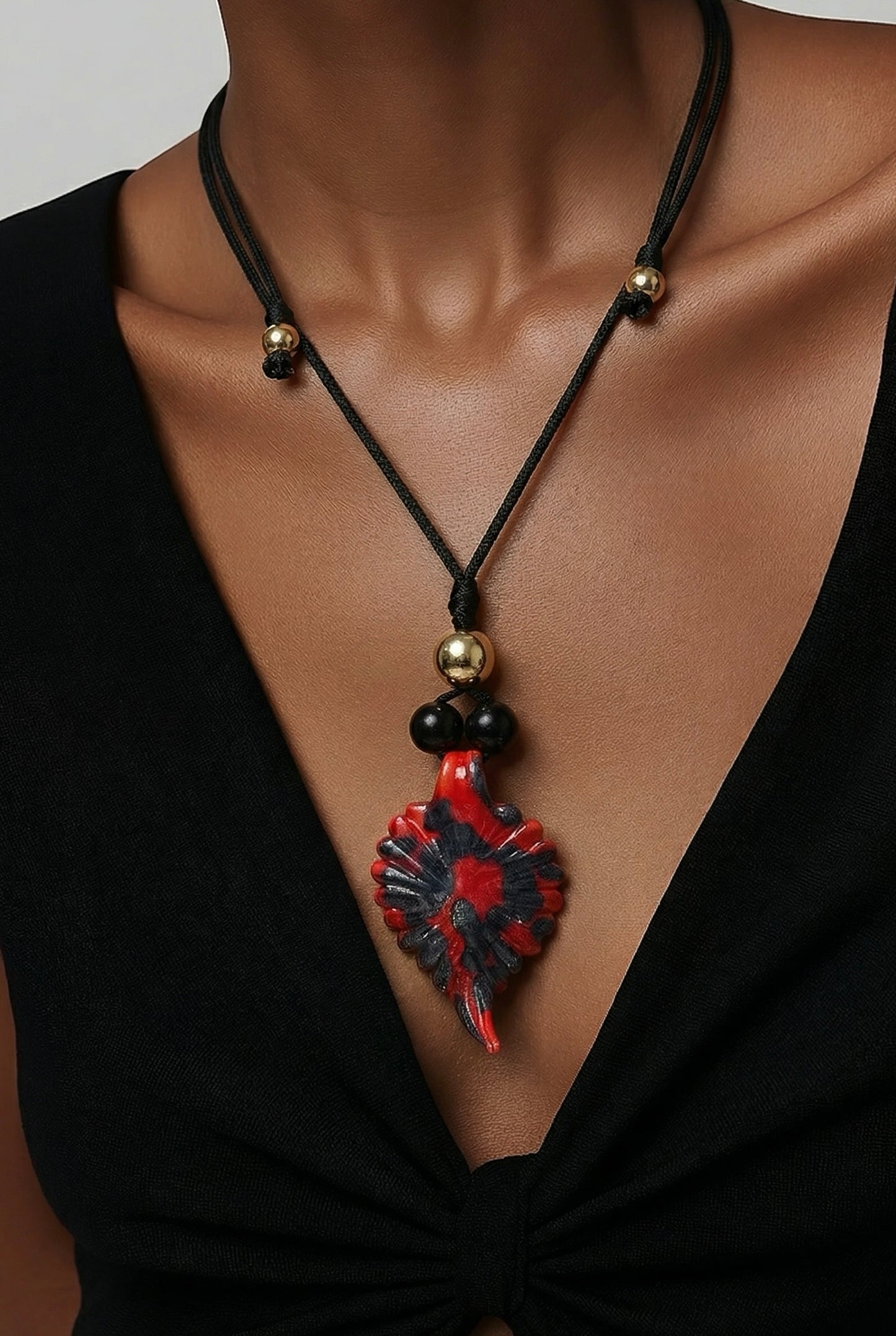 00303 Collar Murano Especial Rojo