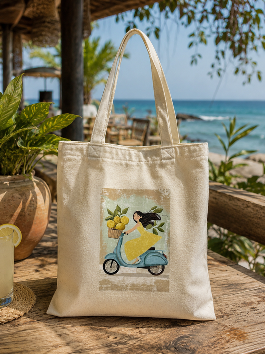 00928 Tote bag chica en moto ( manta gruesa )