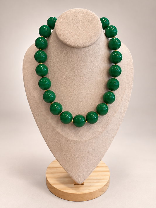 00042 Collar Bubble Gum #20 Bola Extra Grande Verde