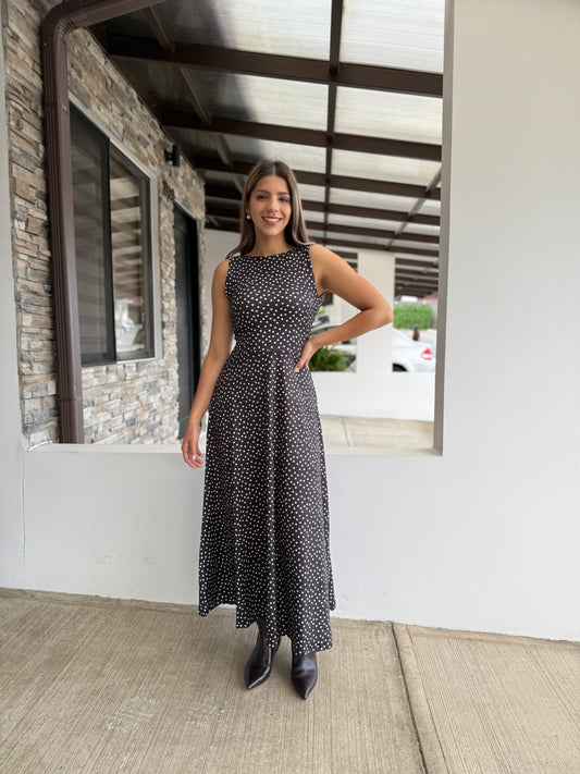 00511 Maxi Polka Dots Negro