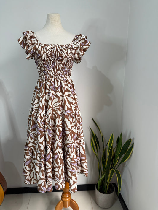 00510 MIDI Dress Alberta Café