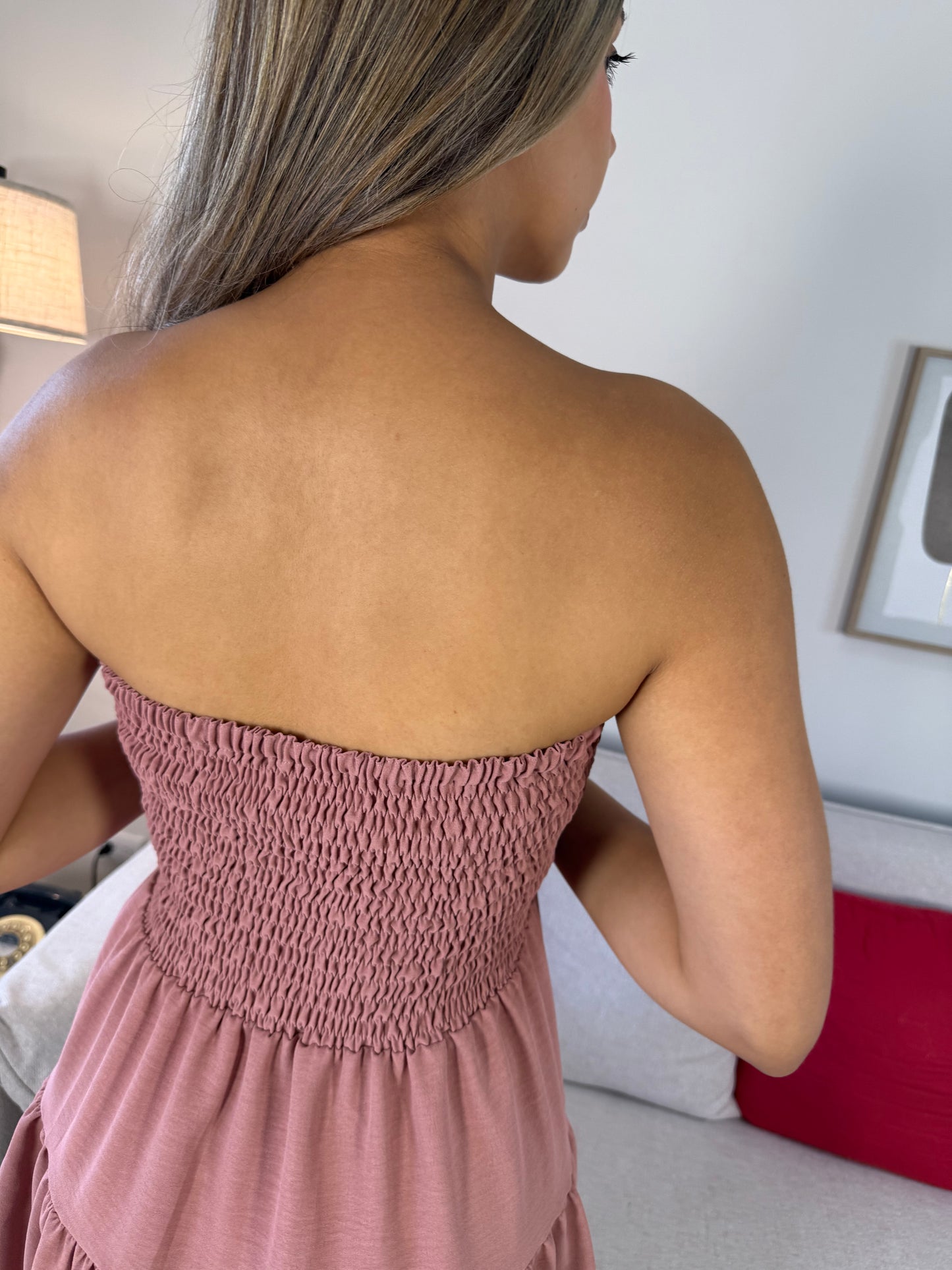 00818 Vestido/Falda Strapless D