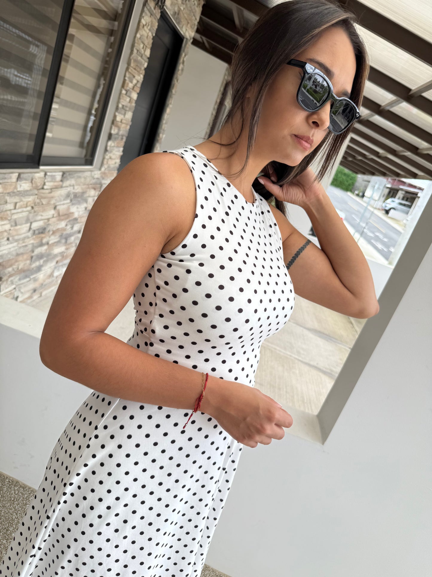00511 Maxi Polka Dots Blanco