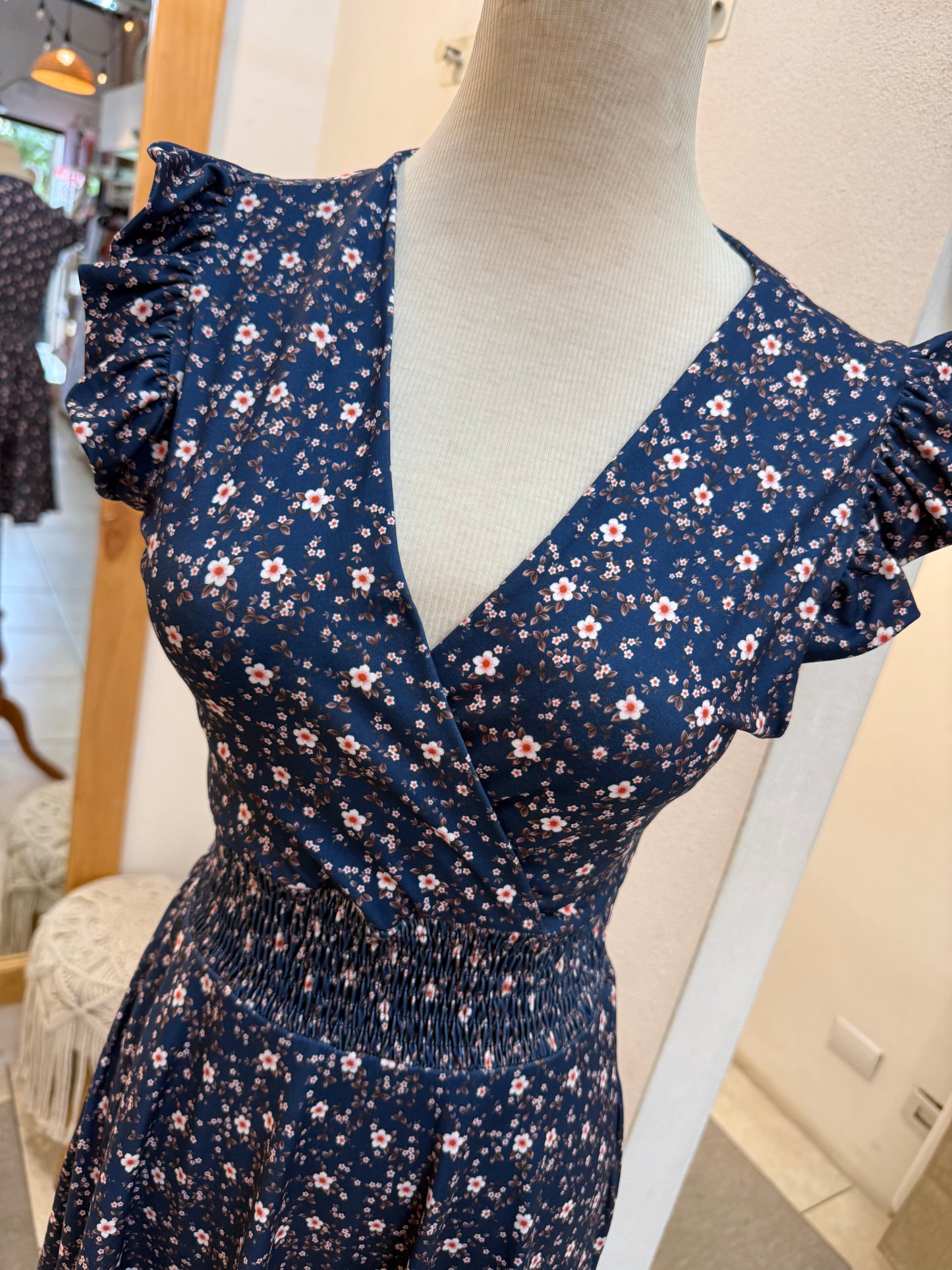 00862 Vestido Tara Flores Azul
