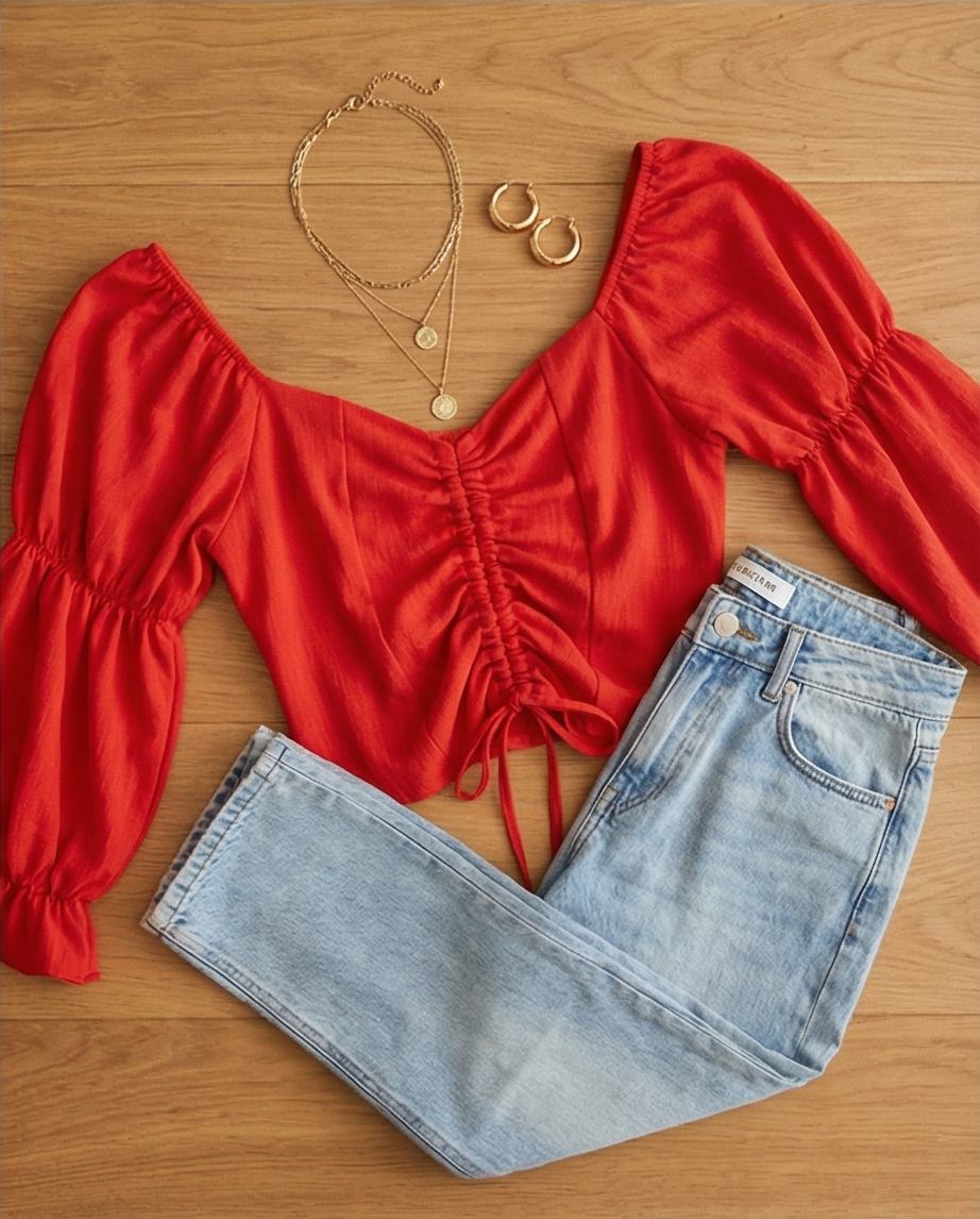 13 Blusa Villela Roja IN