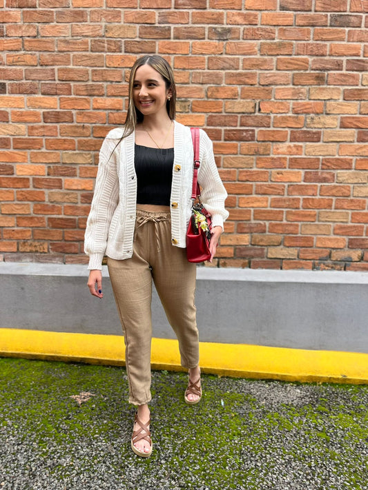 00831 Abrigo Tejido Lara Color Blanco 😱 ( Pre Venta ingresa  8 Diciembre )