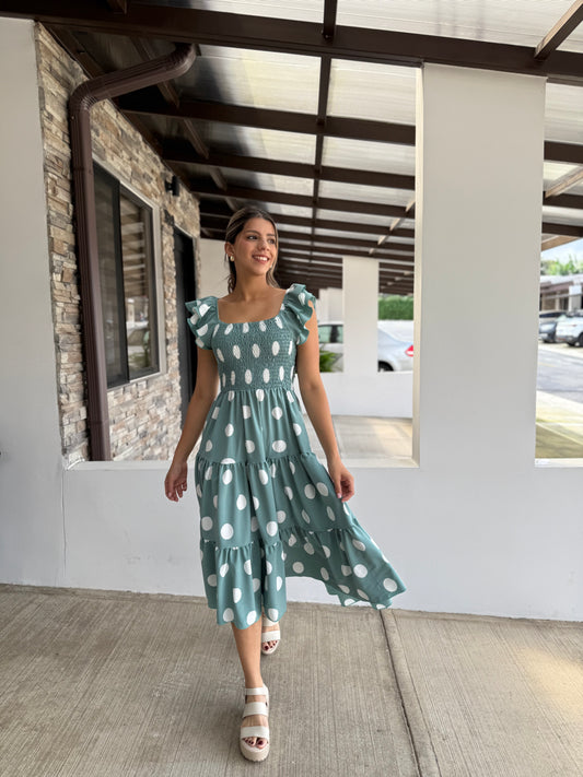 00510 MIDI Dress Alberta Verde