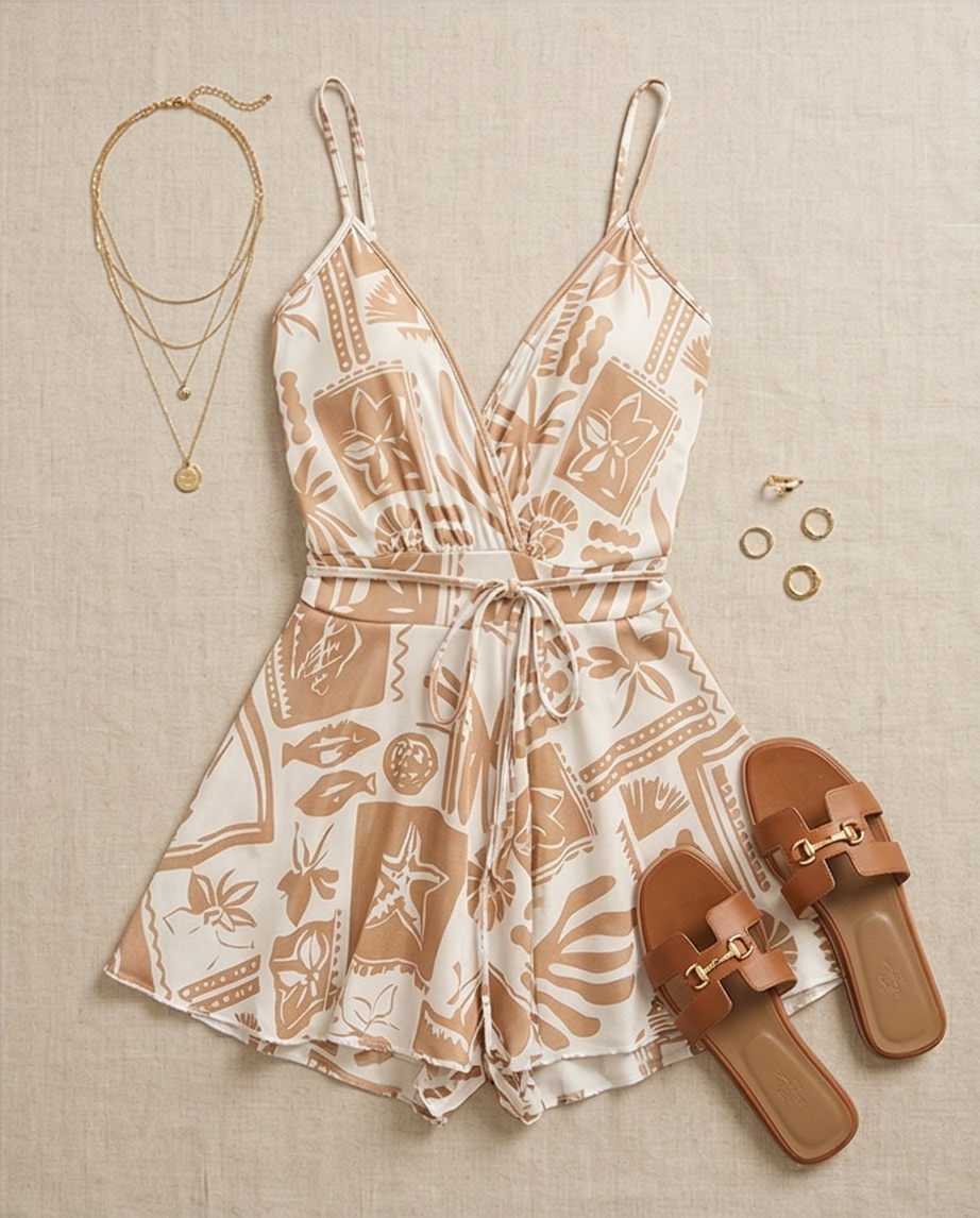 00030 Enterizo falda y short blanco mar
