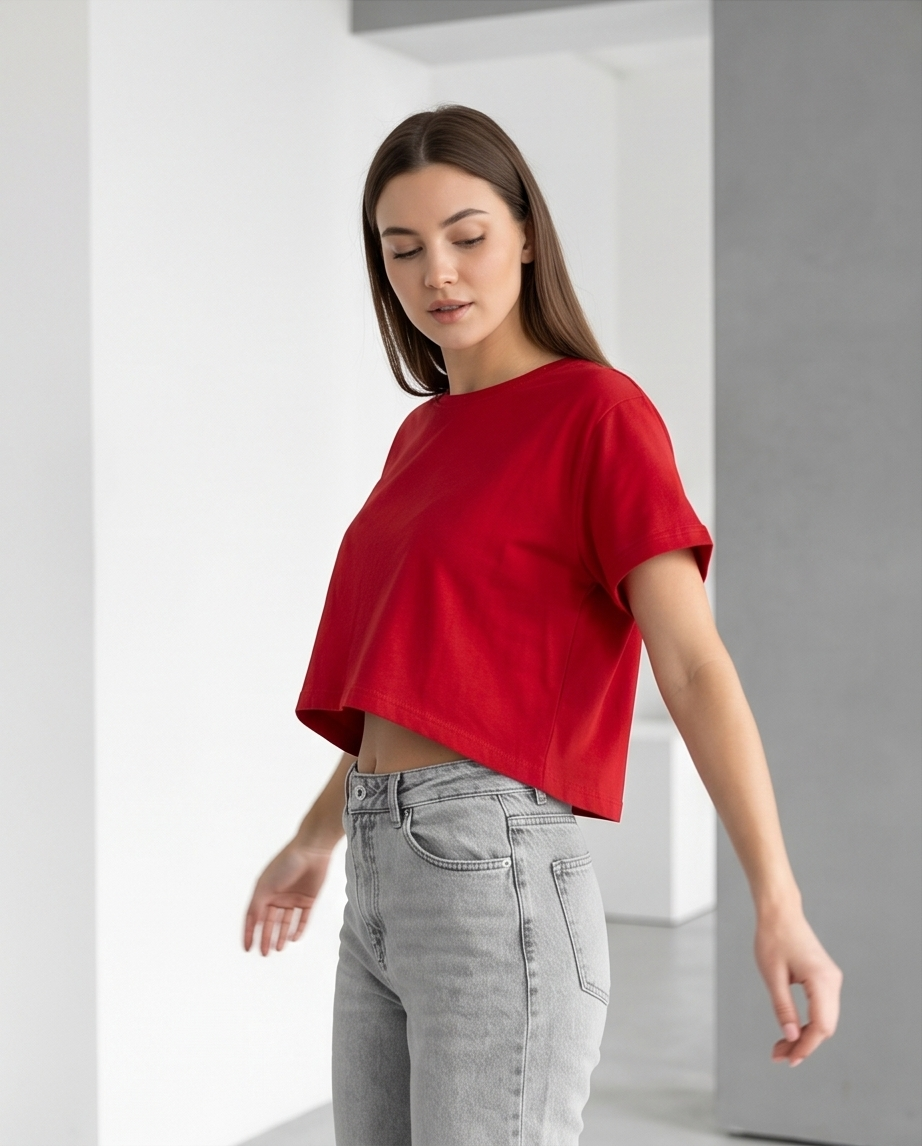 00585 Crop Top Angeline Rojo