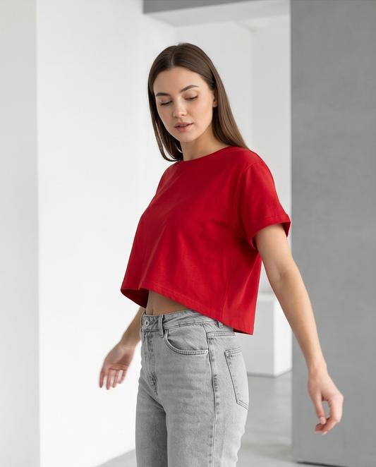 00585 Crop Top Angeline Rojo