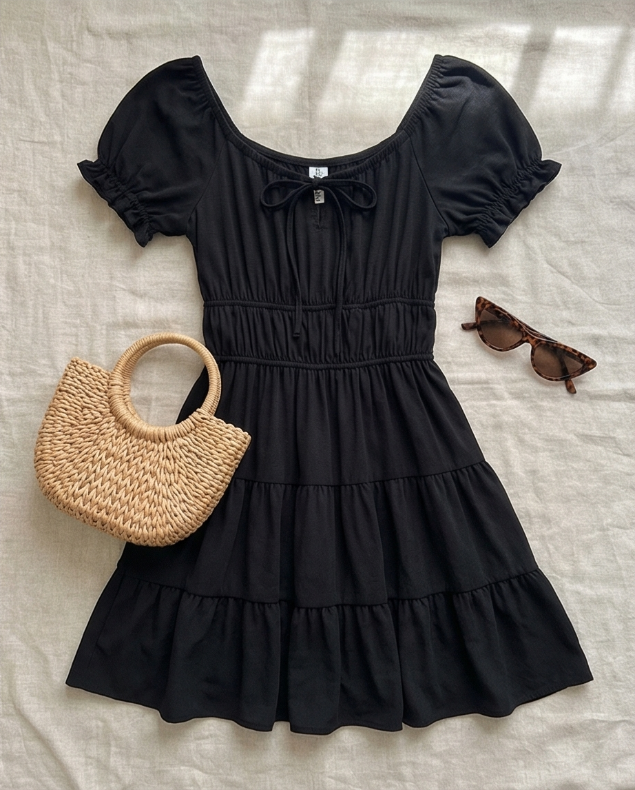 00015 Vestido Glenda Negro