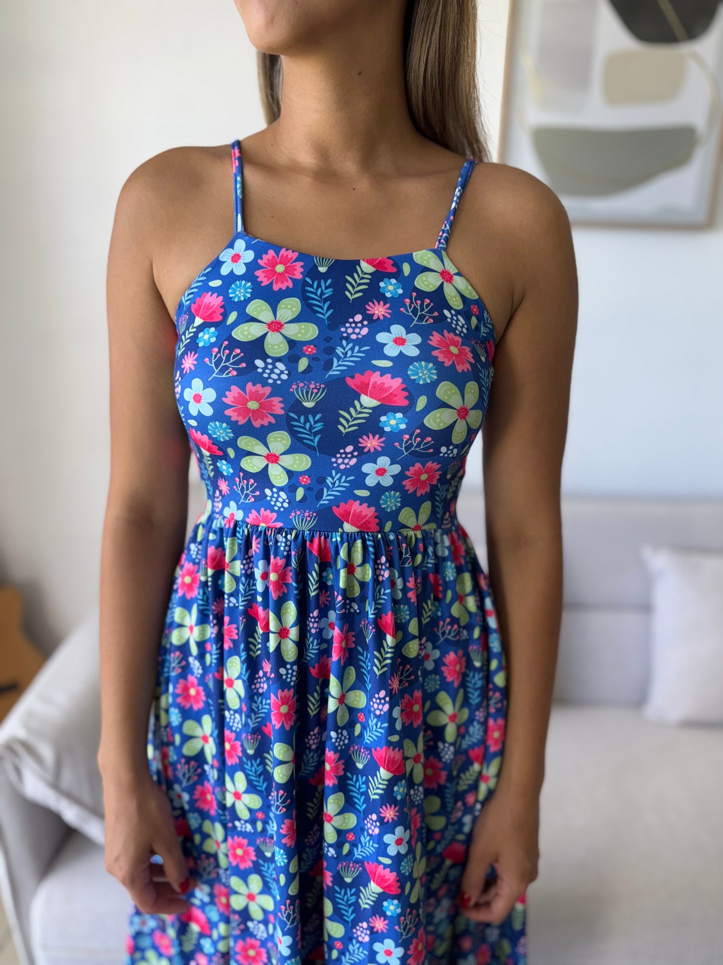 00800 Midi Vest Tirantes y Bolsas Laura