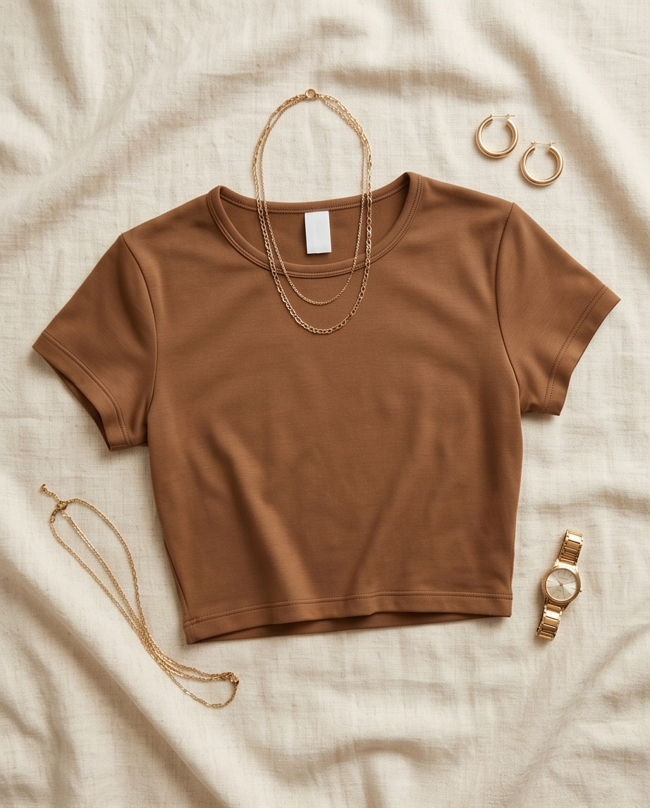 00141 Crop Top Sammy Café Claro