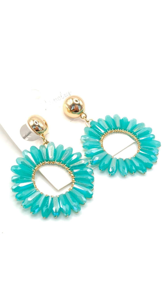 00027 Argollas Cristal Colores