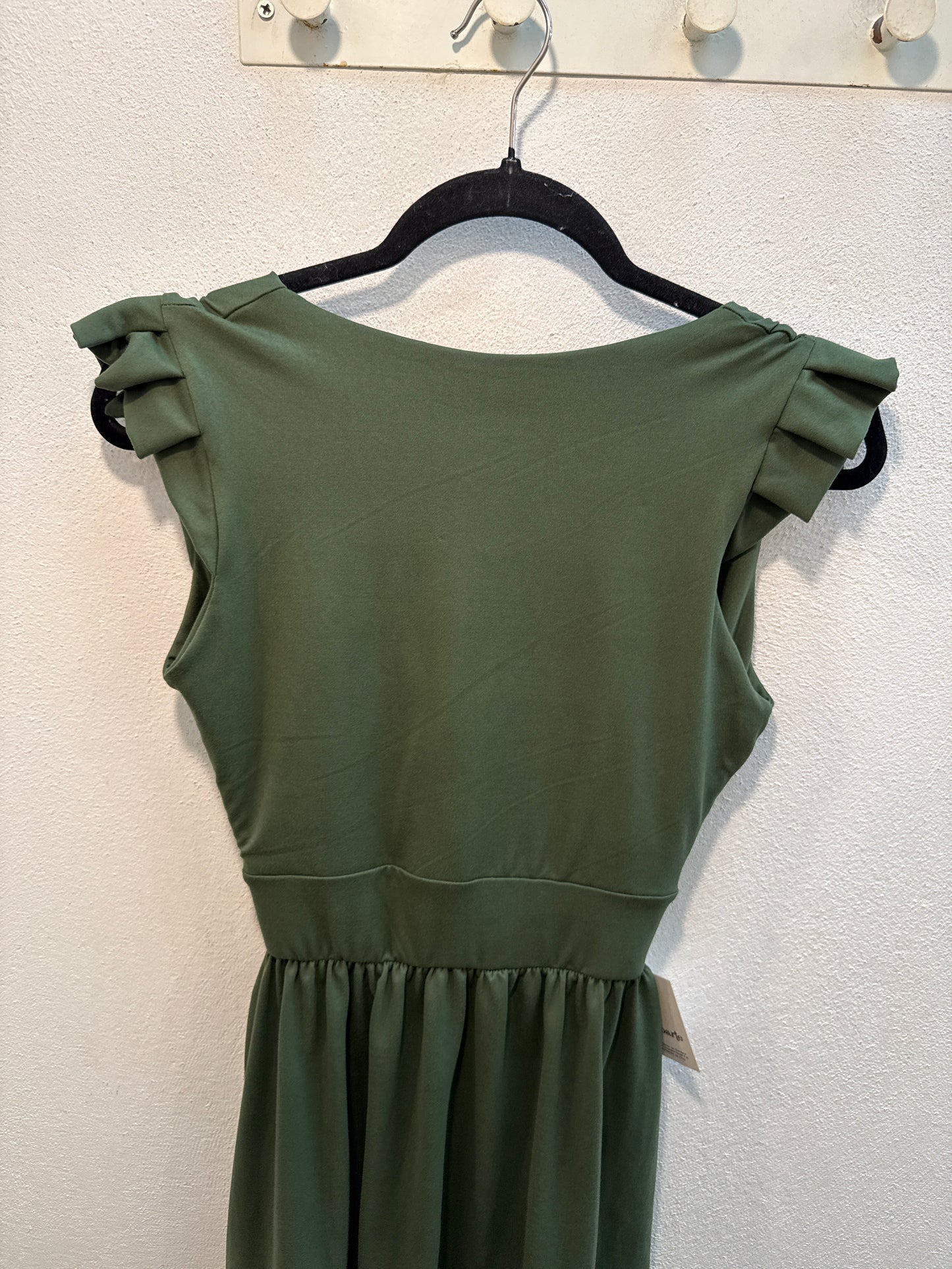 00845 Vestido Julie con Bolsas Verde Musgo