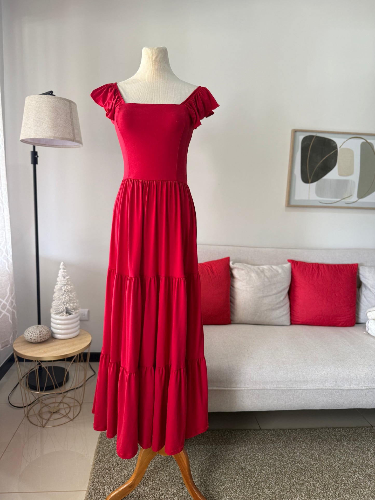 00106 Maxi Dress Rojo Eva