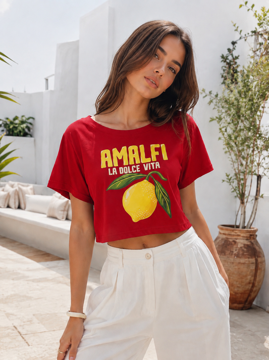 450 Crop Top Amalfi Rojo