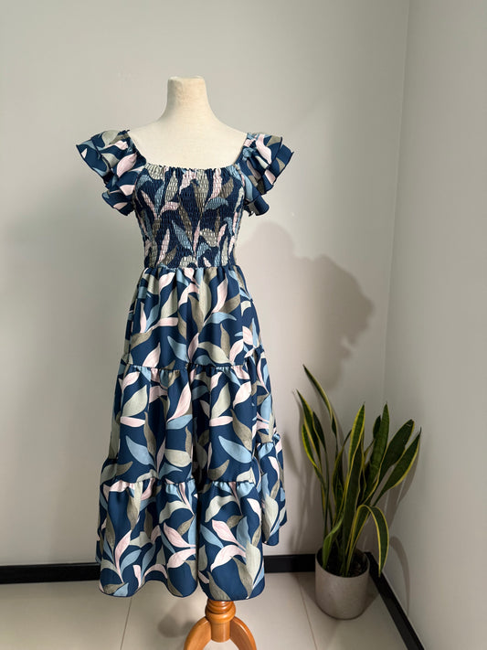 00510 MIDI Dress Alberta Azul