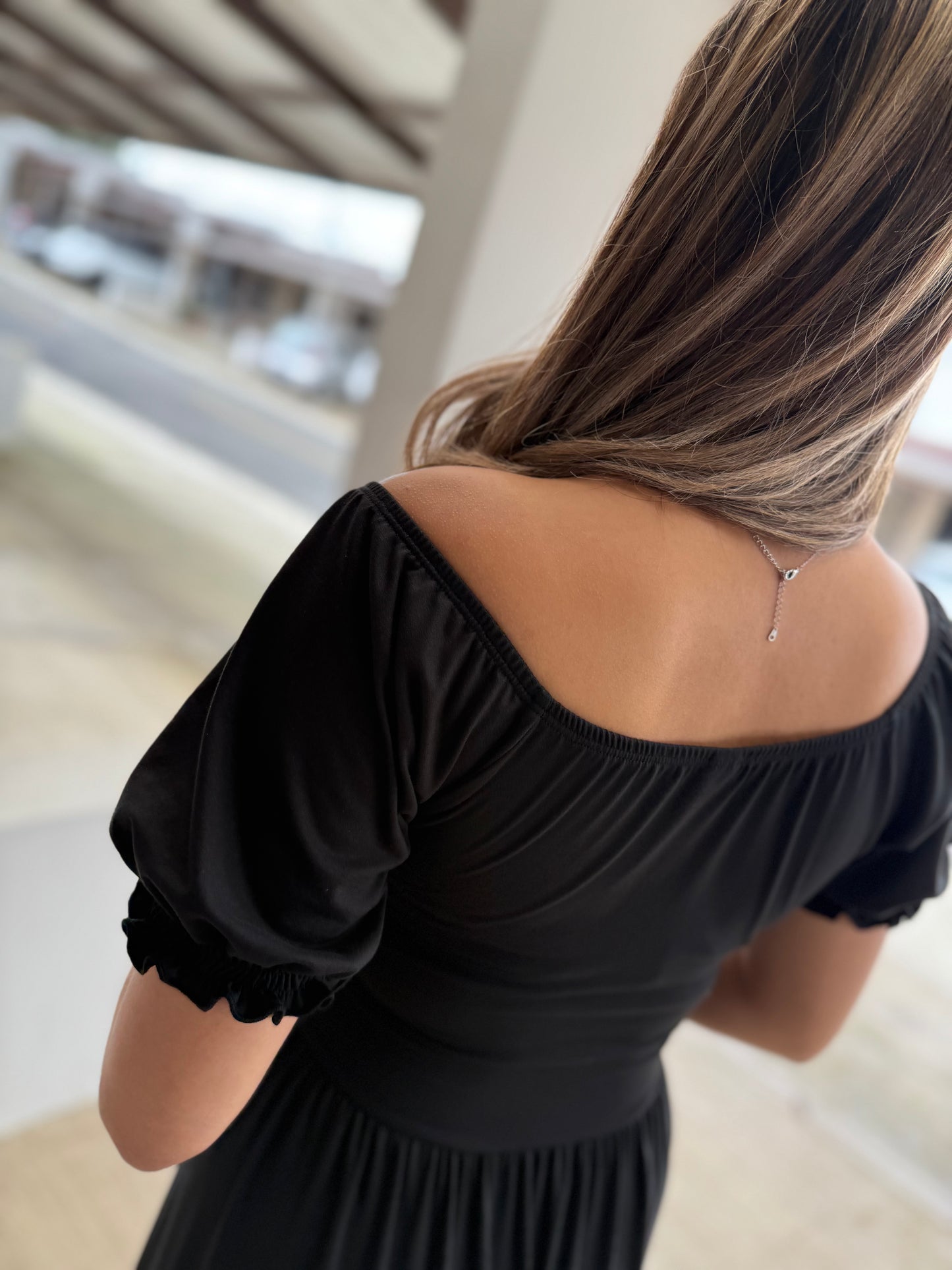 /336 Maxi Vestido Nela Negro