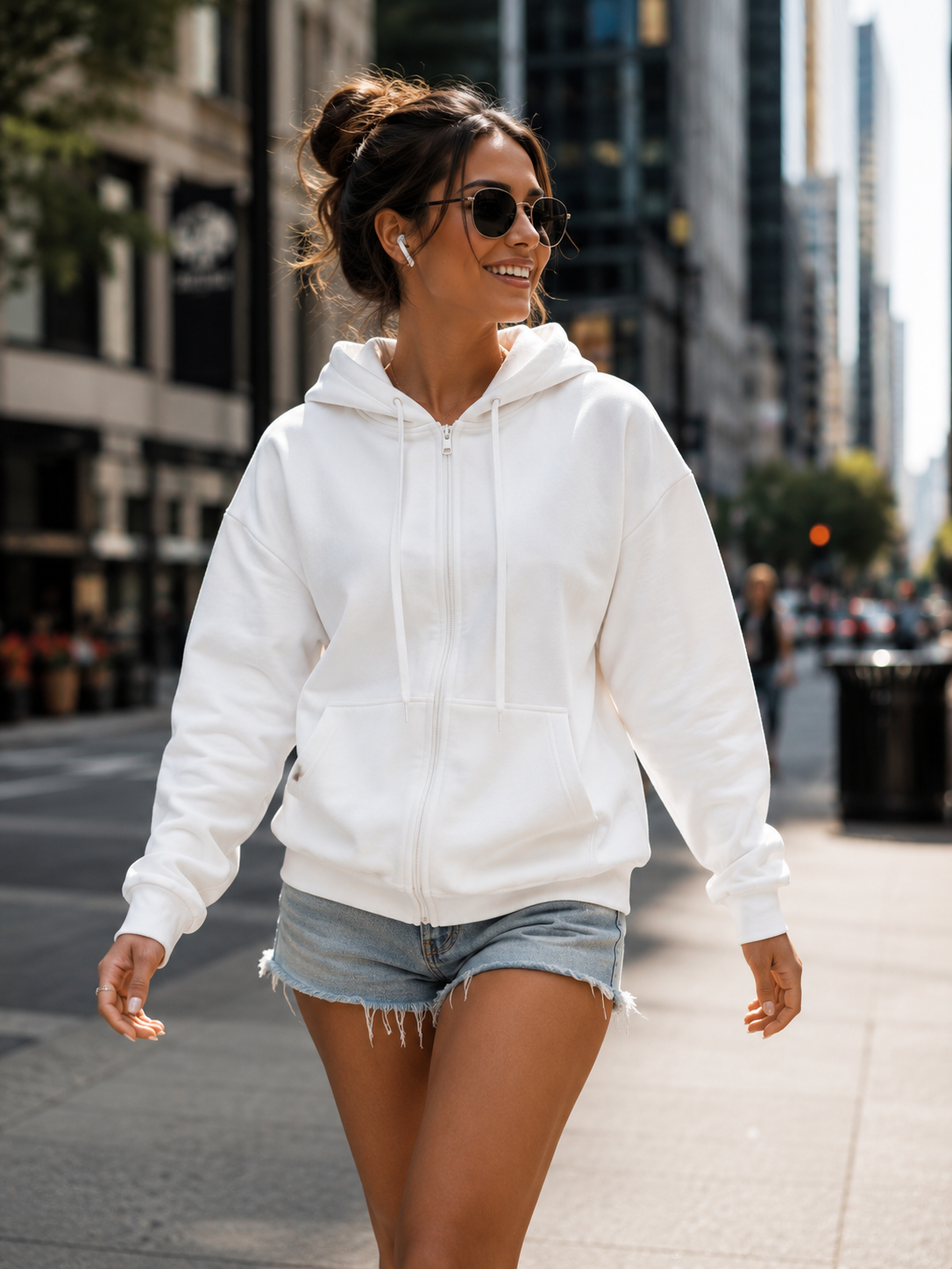 00579 Hoddie Inquieta Color Blanca